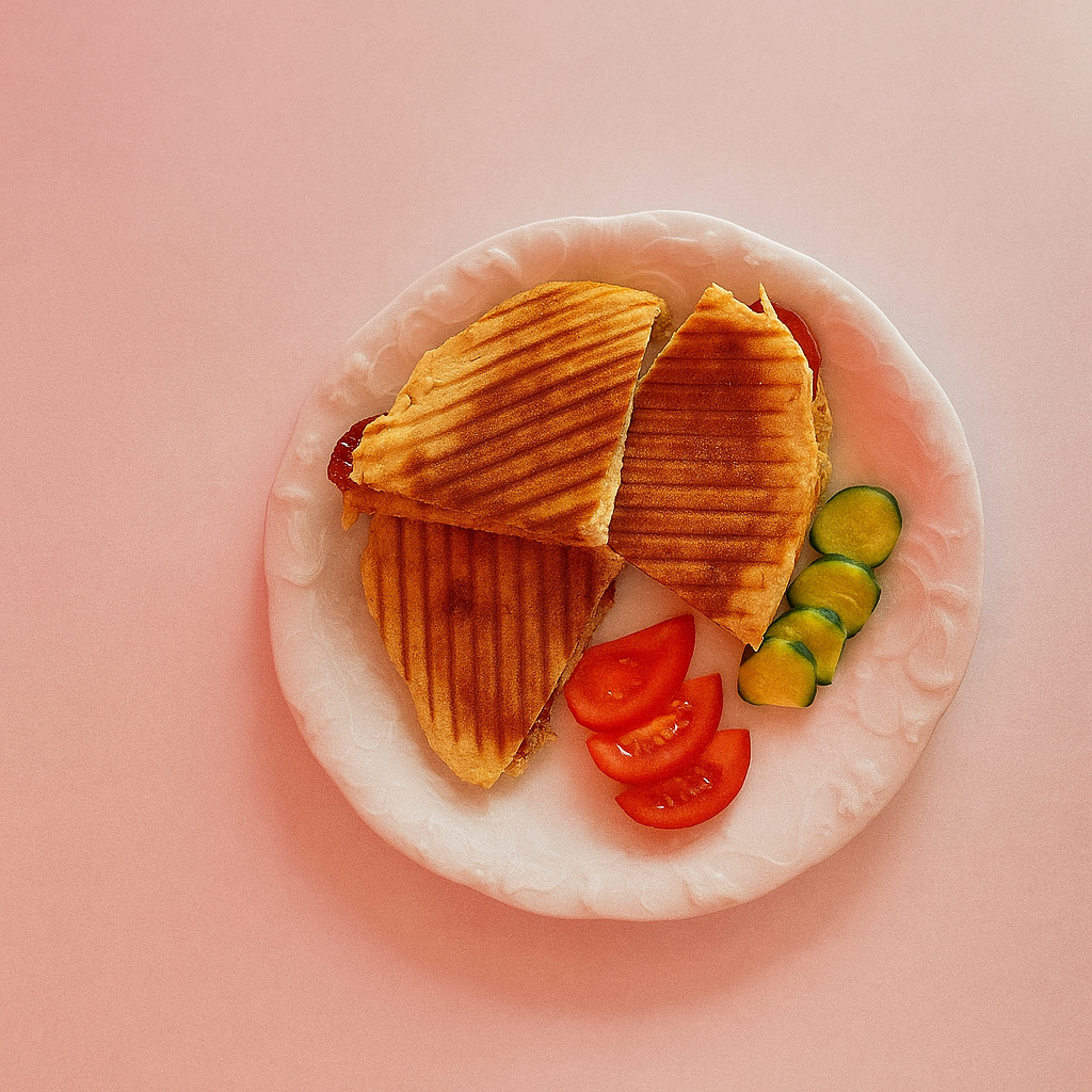 Bazlamaya Karışık Tost